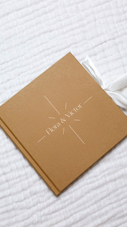 Livre d'or kraft ruban