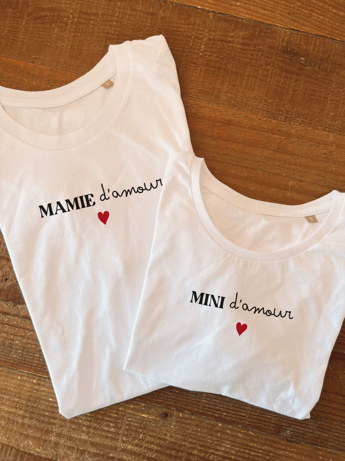 Tee shirt blanc enfant "Duo"