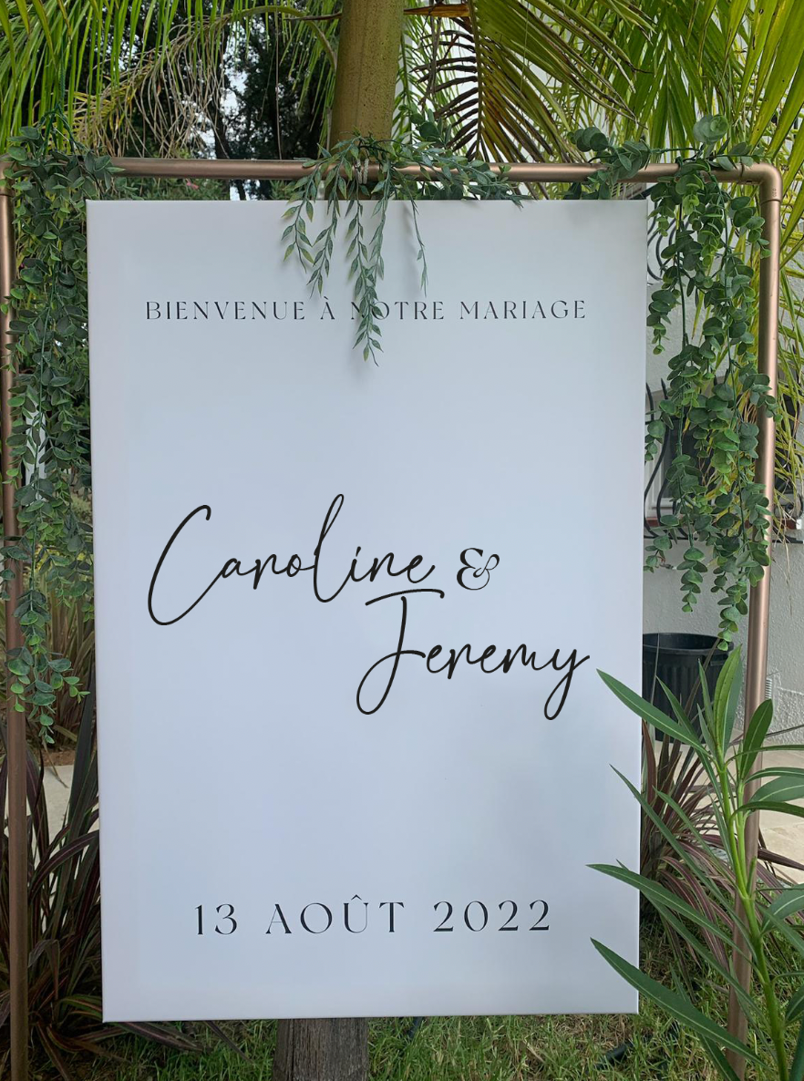 Panneau toile - Bienvenue