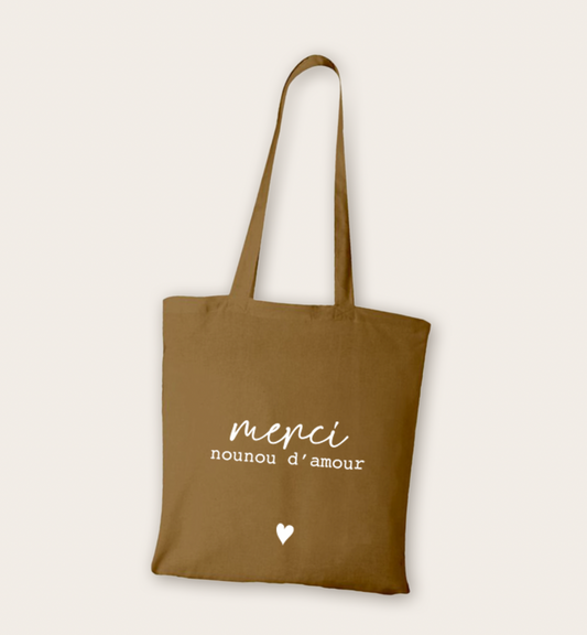 Tote bag coton "Merci"
