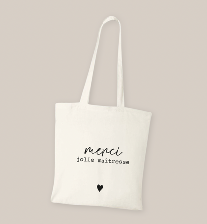 Tote bag coton "Merci"