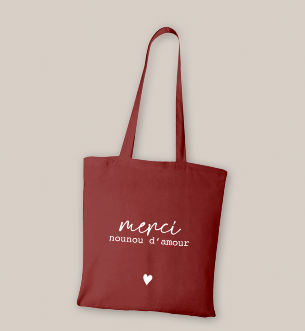 Tote bag coton "Merci"