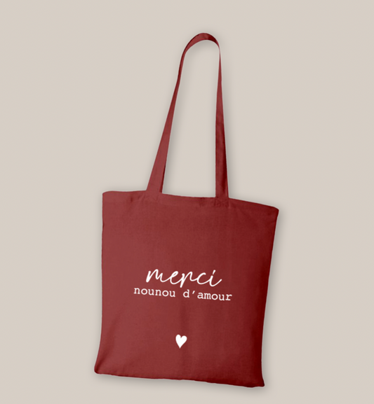 Tote bag coton "Merci"