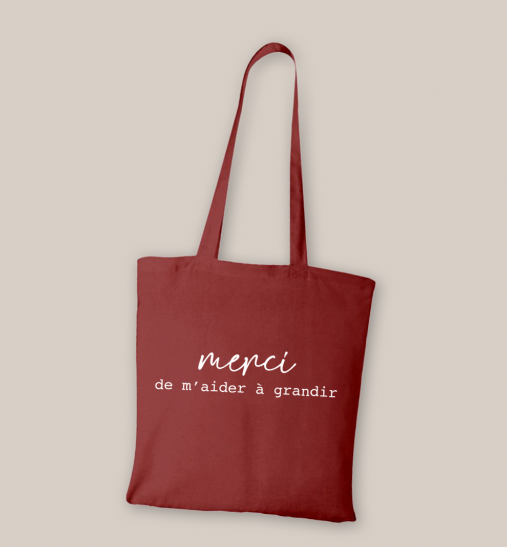 Tote bag coton "Merci"
