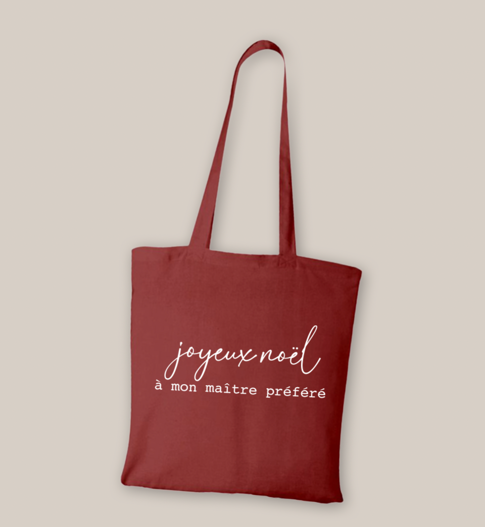 Tote bag coton "Joyeux Noël"