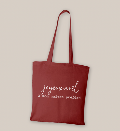 Tote bag coton "Joyeux Noël"