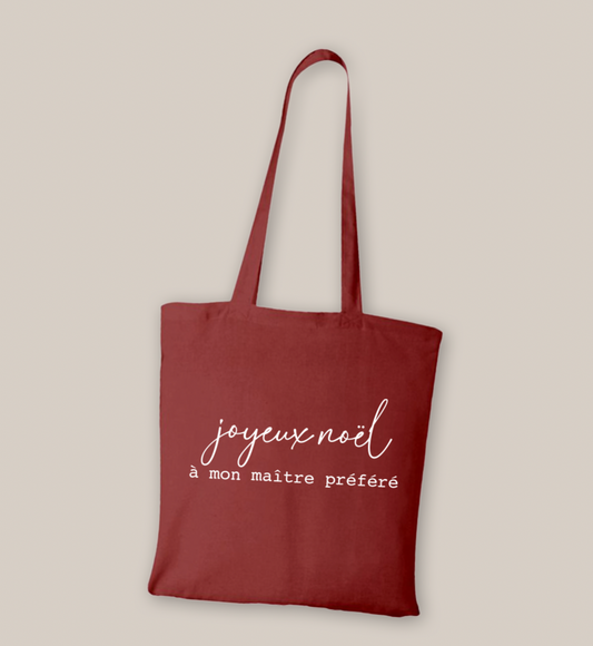 Tote bag coton "Joyeux Noël"