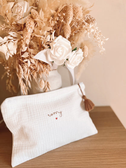 Trousse gaze de coton ou lin - 3 tailles disponibles