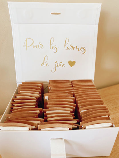 Mouchoirs pochettes " Larmes de joie"