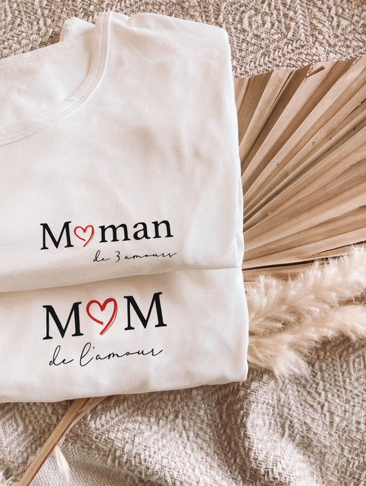 Tee shirt "Collection Mom ou Maman"