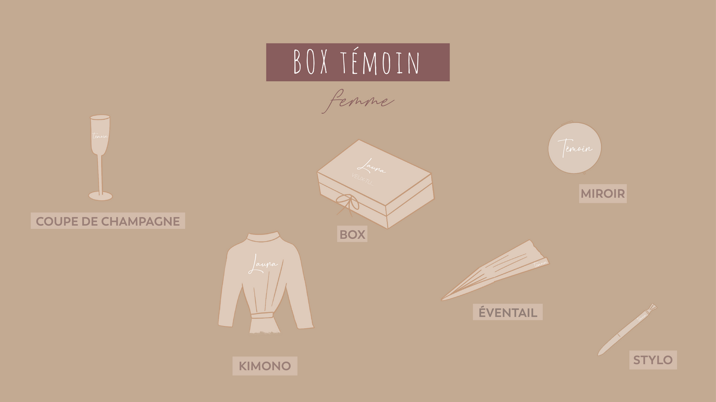Box femme "Témoin, DH"