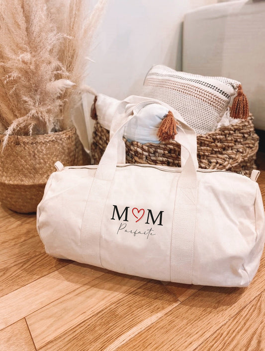 Sac Polochon Naturel - Collection Maman et Mum