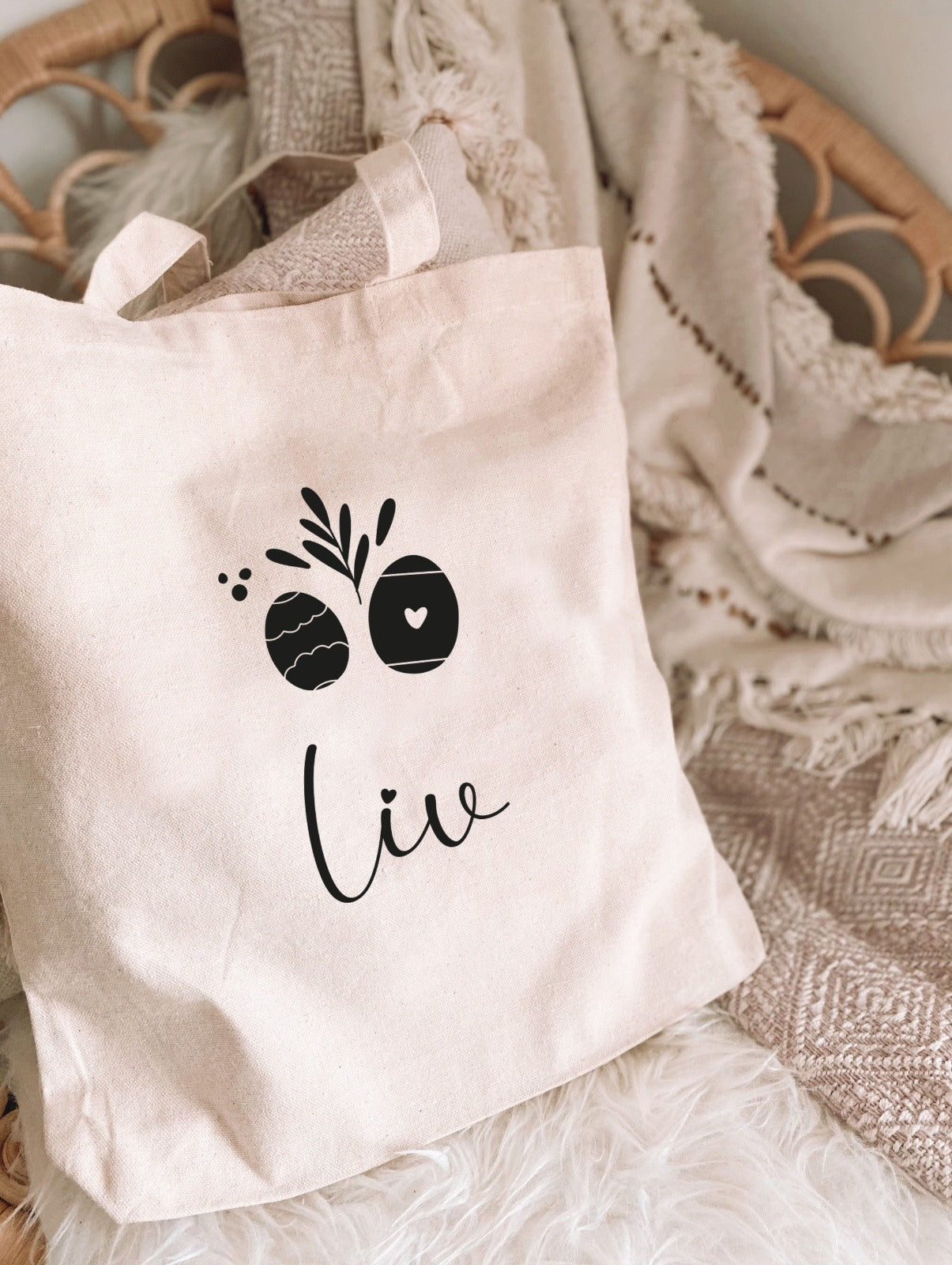 Tote bag Pâques - 3 modèles aux choix