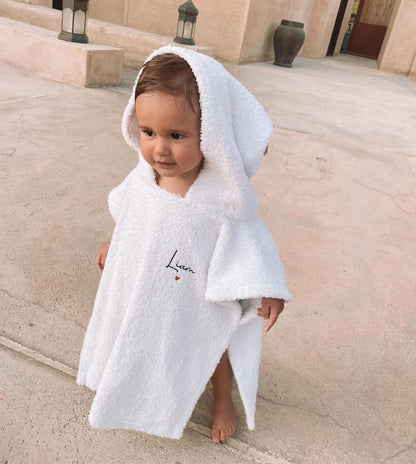 Poncho de bain éponge
