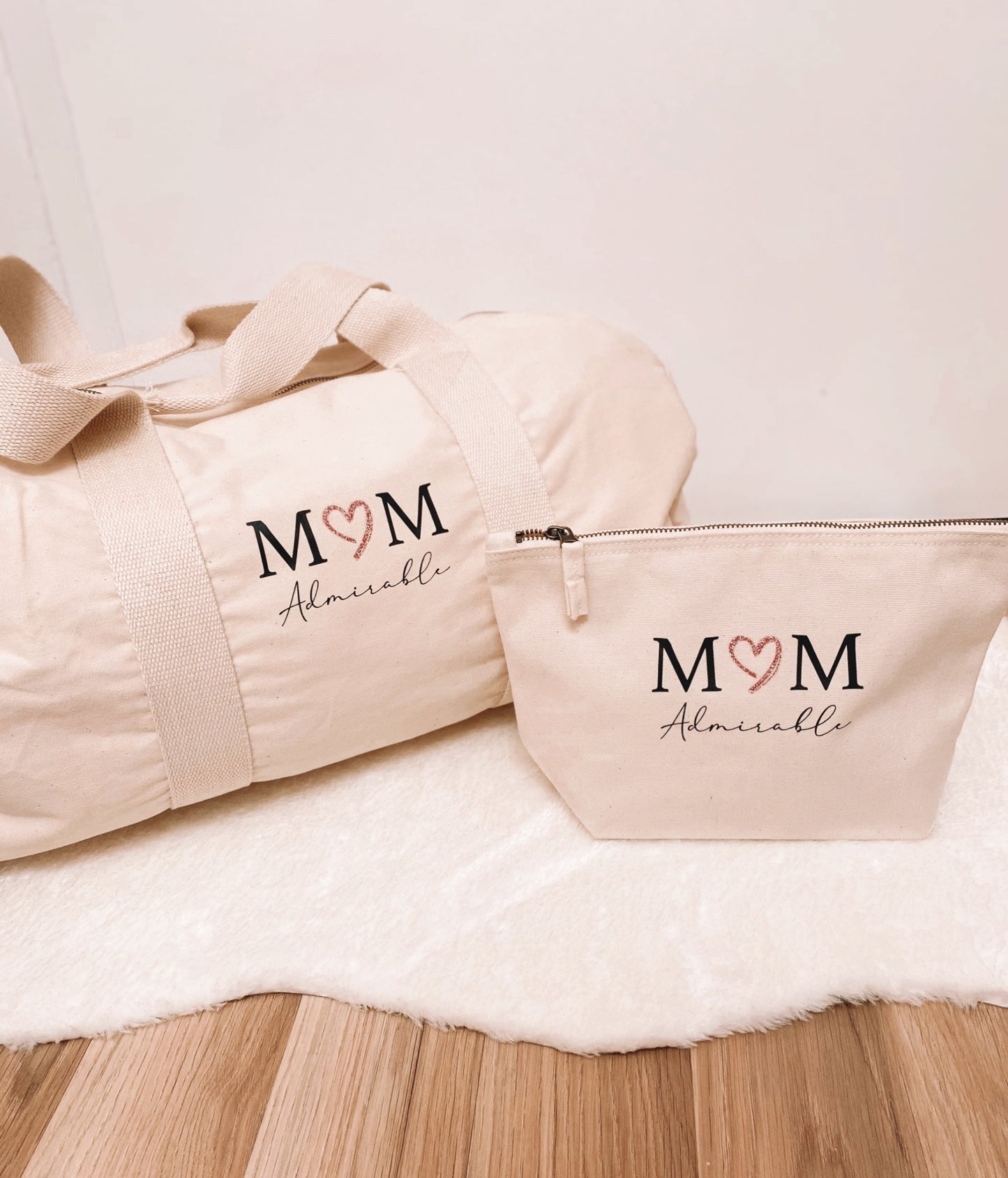 Sac Polochon Naturel - Collection Maman et Mum