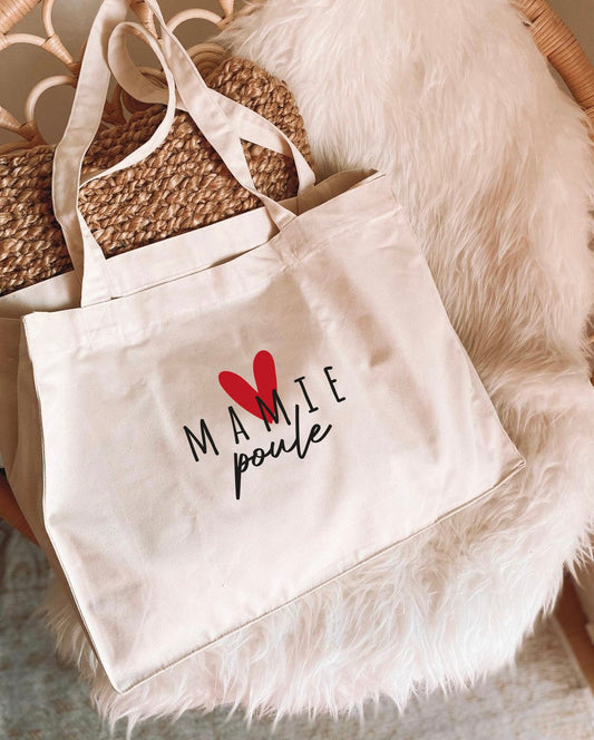 Sac cabas beige coton