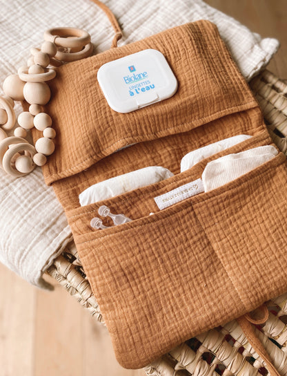 Range couches - Gaze de coton/lin/ moumoute