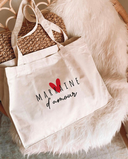 Sac cabas beige coton